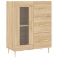 vidaXL Vysoká skrinka dub sonoma 69,5x34x180 cm spracované drevo