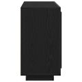 vidaXL Servírovacia skriňa Čierny dub 80 x 40 x 75 cm Kompozitné drevo