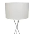 vidaXL Stojanová lampa, biela 139 cm