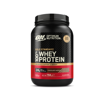 100% Whey Gold Standard - Optimum Nutrition, čokoláda lieskový oriešok, 768 g