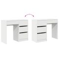 vidaXL Stôl Biela Kompozitné drevo 90 x 37,5 x 75 cm