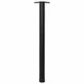vidaXL Stolové nohy s nastaviteľnou výškou, čierne 870 mm 4 ks