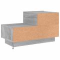 vidaXL Nočný stolík s LED svetlami sivý sonoma 70x36x40,5 cm