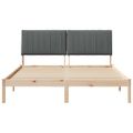 vidaXL Rám postele Hnedá 150 x 200 cm Masívne borovicové drevo