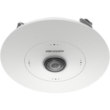 Hikvision 12 MPix IP Fisheye zápustná kamera; Audio, Alarm, mikrofón