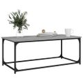 vidaXL Konferenčný stolík sivý sonoma 102x50x40 cm spr. drevo a železo