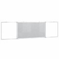 vidaXL Magnetická biela tabuľa skladacia 160x40x1,7 cm hliník