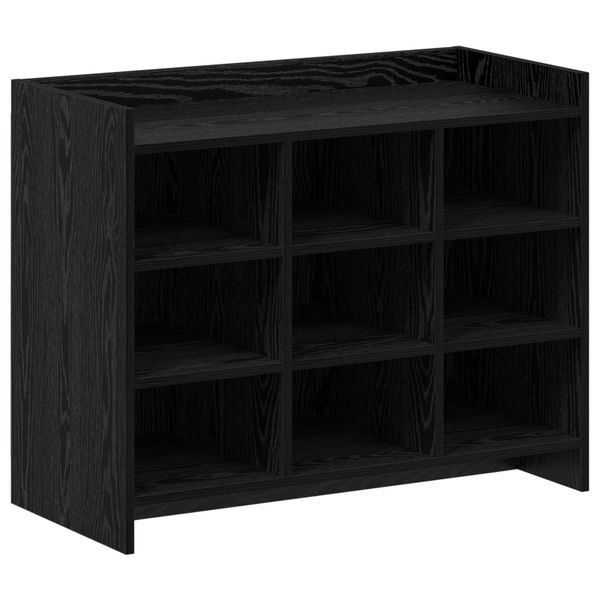 vidaXL Skriňa na topánky Čierny dub 85 x 39,5 x 70 cm Kompozitné drevo