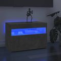 vidaXL TV skrinka s LED svetlami betónovo-sivá 60x35x40 cm