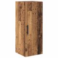 vidaXL Highboard Staré drevo 34,5 x 34 x 180 cm Kompozitné drevo
