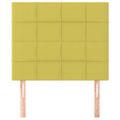vidaXL Čelo postele zelené 100x5x118/128 cm látkové