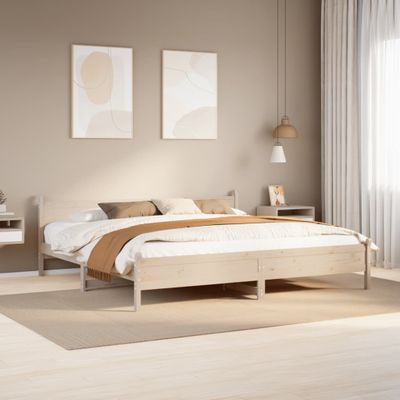 vidaXL Posteľ bez matraca 180x200 cm masívna borovica