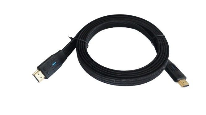 TB HDMI kábel 2v1 flat, čierny, 3m