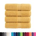 vidaXL Prémiové umývacie utierky SOLUND 4 ks zlaté 30x30 cm 600 g/m²