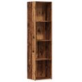 VidaXL knižnica Old Wood 36x30x143 cm Engineered Wood