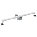 vidaXL 360° sprchový odtok so štíhlym modelom Strieborná 80 cm