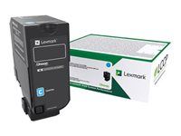 Vysoká výťažnosť - azúrová - originálna - kazeta s farbivom LCCP, LRP - pre Lexmark CS725de, CS725dte