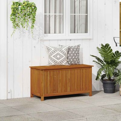 vidaXL Záhradný úložný box 113x50x58 cm masívne akáciové drevo