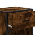 vidaXL Nočné stolíky 2 ks dymový dub 40x31x50 cm kompozitné drevo