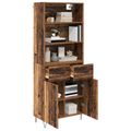 vidaXL Highboard 2 ks Staré drevo 69,5 x 34 x 180 cm