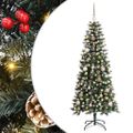 vidaXL Umelý vianočný stromček Zelená 150 cm PVC, plast a oceľ