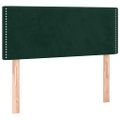 vidaXL Posteľný rám boxsping s matracom tmavozelený 90x200 cm zamat