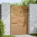 vidaXL Záhradná brána 85x150 cm, corten oceľ, štvorcový dizajn