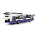 Trolejbus ktorý hlási zastávky česky 28 cm modrý