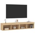 vidaXL TV skrinky s LED svetlami 2 ks dub sonoma 80x30x30 cm