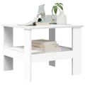 vidaXL Konferenčný stolík Biela 57 x 55 x 45 cm Kompozitné drevo