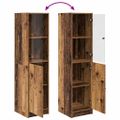 vidaXL Highboard Staré drevo 35 x 37 x 142 cm Kompozitné drevo