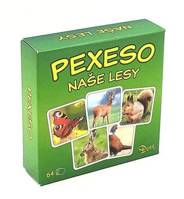 Pexeso Naše lesy v krabičke