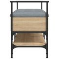vidaXL Lavička na topánky dub sonoma 85,5x42x57,5 cm kompozitné drevo