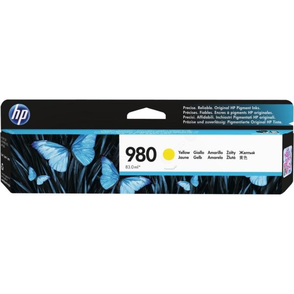 HP 980 žltá atramentová kazeta, D8J09A