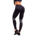 Dámske legíny Stripes Black - GymBeam, veľkosť S