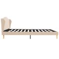 vidaXL Posteľ s matracom s pamäťovou penou béžová 140x200 cm látková