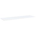 vidaXL Prídavné police 8 ks, biele 100x30x1,5 cm, drevotrieska