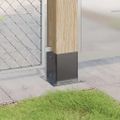 vidaXL podstavce stĺpikov štvorcové 4 ks Antracit 121x121 mm