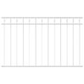 vidaXL Prvok plotu ASSEN 170 x 80 cm Oceľ Biela
