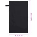 vidaXL Športové uteráky 2 ks Čierna 50 x 30 cm