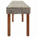 vidaXL lavička Prírodná 160 x 35 x 45 cm Masívne mango drevo