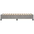 vidaXL Posteľný rám s boxspringom bledosivý 90x190 cm zamat