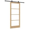 vidaXL Posuvné dvere ORKDAL 93 x 211 cm Prírodná a čierna