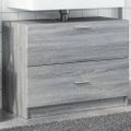 vidaXL Umývadlová skrinka sivý dub sonoma 78x37x59 cm kompozitné drevo
