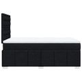 vidaXL Boxspring posteľ s matracom čierna 120x190 cm látka