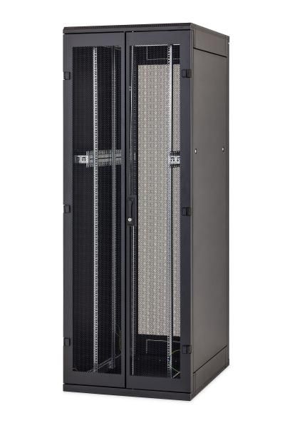 Stojanový rack 47U (š) 600x (h) 1000 perf. predné dvere, rozoberateľný