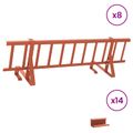 vidaXL Strážca snehu na streche Červená 800 x 29,5 x 34,5 cm Oceľ