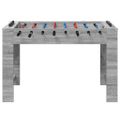 vidaXL Stolný futbal Sivá Sonoma 125 x 60,5 x 80 cm Kompozitné drevo
