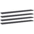 vidaXL Prídavné police 4 ks, sivé 80x10x1,5 cm, drevotrieska
