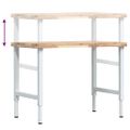vidaXL Pracovný stôl 100x60x(73-99,5) cm masívna akácia obdĺžnik